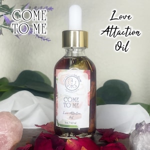 Óleo Come To Me: Óleo de Intenção de Atração de Amor à Base de Ervas