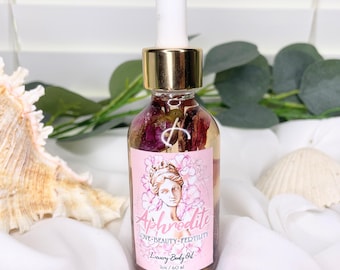 Aceite Ritual de la Diosa Afrodita: Aceite de Altar de Rosa, Amor y Belleza