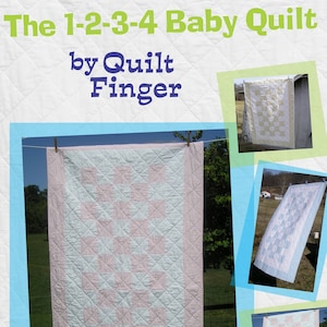 Easy 1-2-3-4 Baby Quilt Pattern Instant Download - Great for Beginners