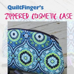 Quilted Makeup Bag PDF Pattern For Instant Download