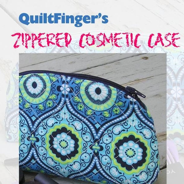 Quilted Makeup Bag PDF Pattern For Instant Download
