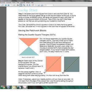 Lucky Stars - A Modern Star Quilt Pattern for Beginners PDF Download - Etsy