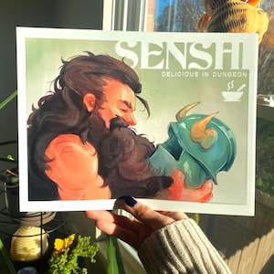 Dungeon Meshi Senshi | Delicious in Dungeon 8.5&quot; x 11&quot; Print