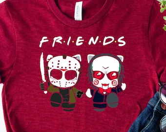 Scary Movie Shirt, Horror Characters, Cute Horror Shirt, Graphic Tee, Halloween Costume Pop Culture Shirt Funny Horror Shirt, Halloween Gift