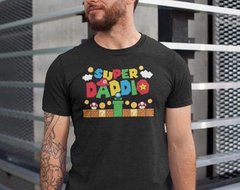 Super Daddy T-Shirt | Retro Gamer Dad Tee