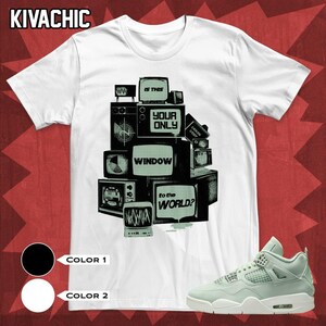 AJ 4 Seafoam Sail Television 2D Unisex T-Shirt, Hoodie, Sweatshirt To Match Sneaker