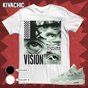 AJ 4 Seafoam Sail Vision 2D Unisex T-Shirt, Hoodie, Sweatshirt To Match Sneaker