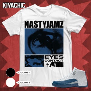 AJ 12 French Blue Eyes Contact Unisex T-Shirt, Hoodie, Sweatshirt To Match Sneaker