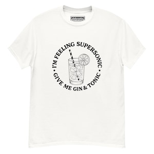 Oasis T-shirt, Supersonic, Gin & Tonic, Liam Gallagher, Noel, Oasis Tour, 2025, Mens, Womens, XS - 2XL
