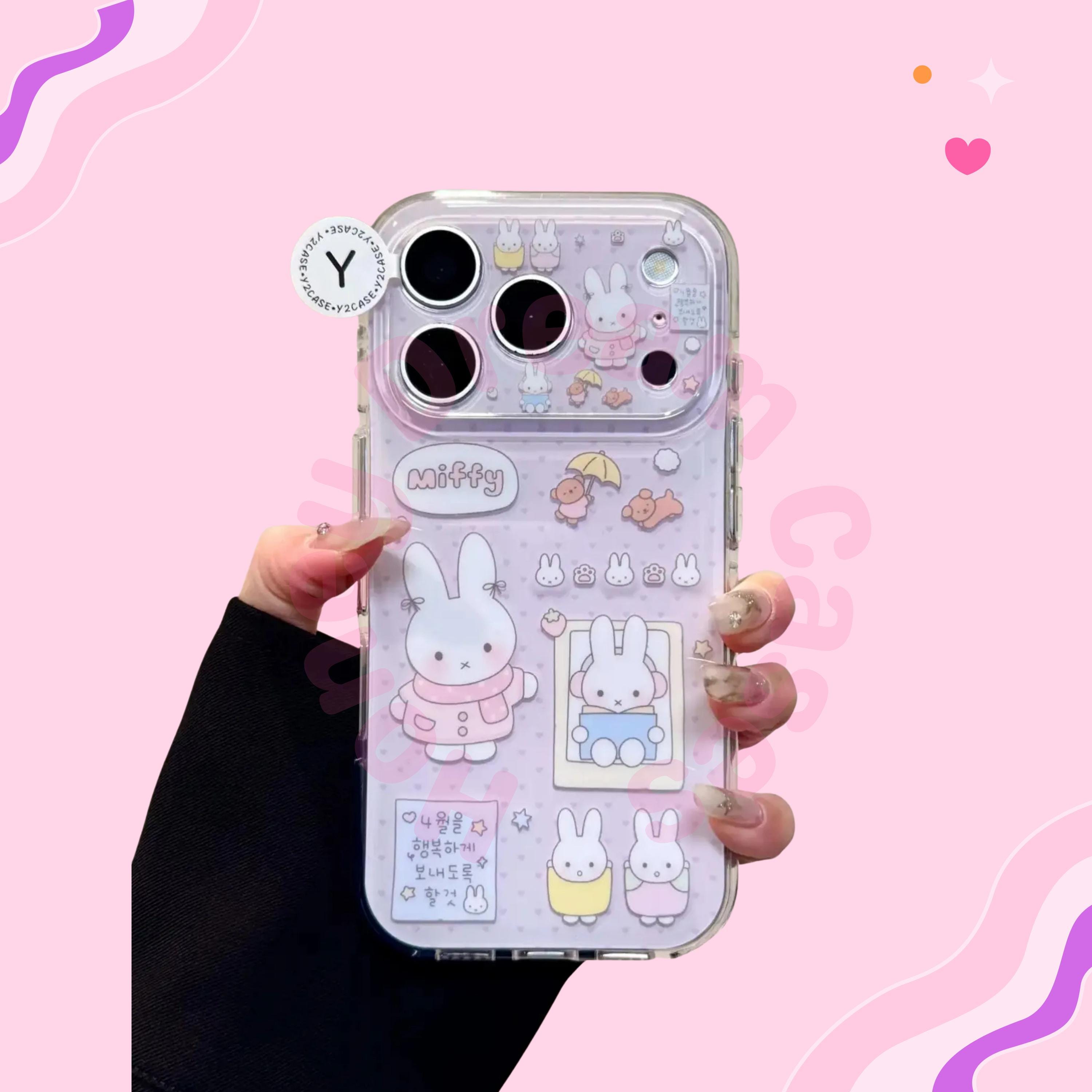 Purple Miffy iPhone Case, Cute Miffy Shockproof, iPhone 17 16 15 14 Pro ...