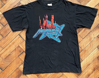 Vintage 90s METALLICA Black Album 1991 Tour Concert T Shirt - Four