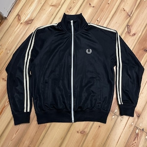 Vintage Fred Perry Track Jacket Black – Retro Sportswear, Classic