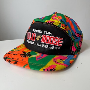 Racing Team Wild Moose Dreaming Flight Over The Sea Baseball Cap Hat Men’s