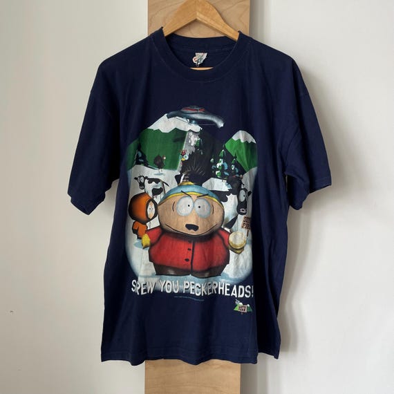 Vintage 1998 South Park T-shirt: Cartman & Kenny UFO - Size L - Etsy