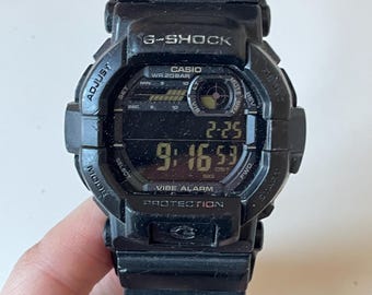 Casio G-Shock GD-350 totalmente negro / Alarma por vibración / Módulo 3403 / Resistencia al agua 20 BAR / En funcionamiento