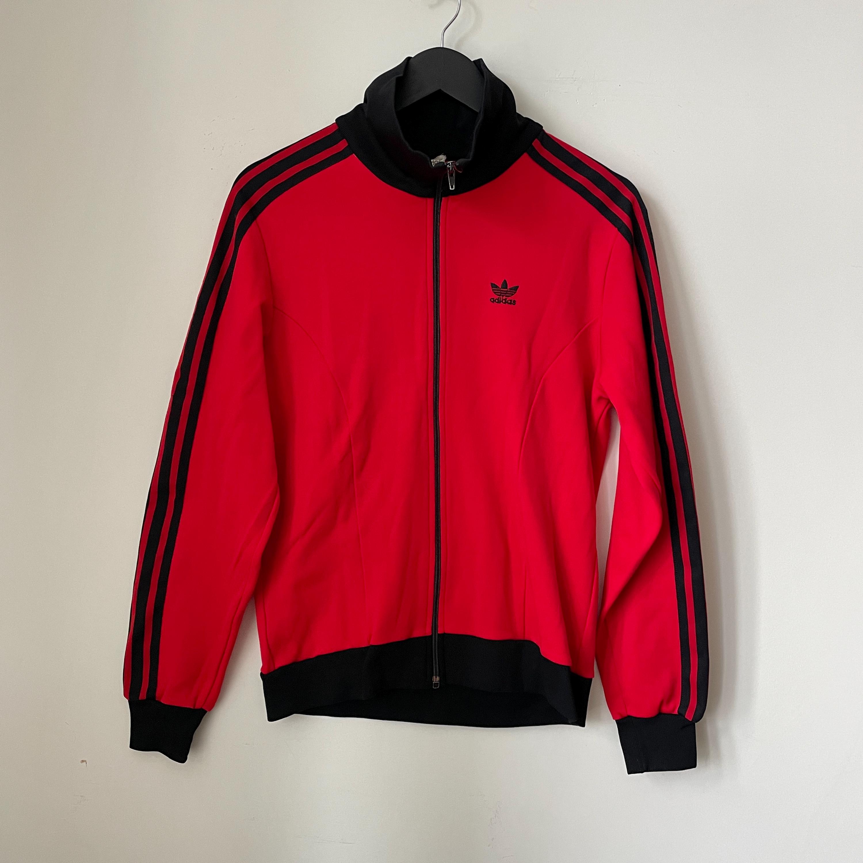 トップス adidas track jacket 70s 80s Adidas Vintage Mens Track Jacket 70s 3 Striped Sz 7 Made In