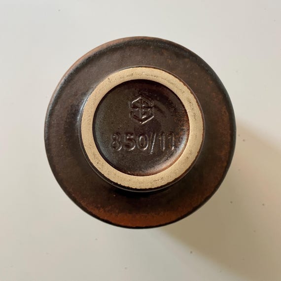 シュトイラー セラミック花瓶 850/11：ブラウン ミッドセンチュリー