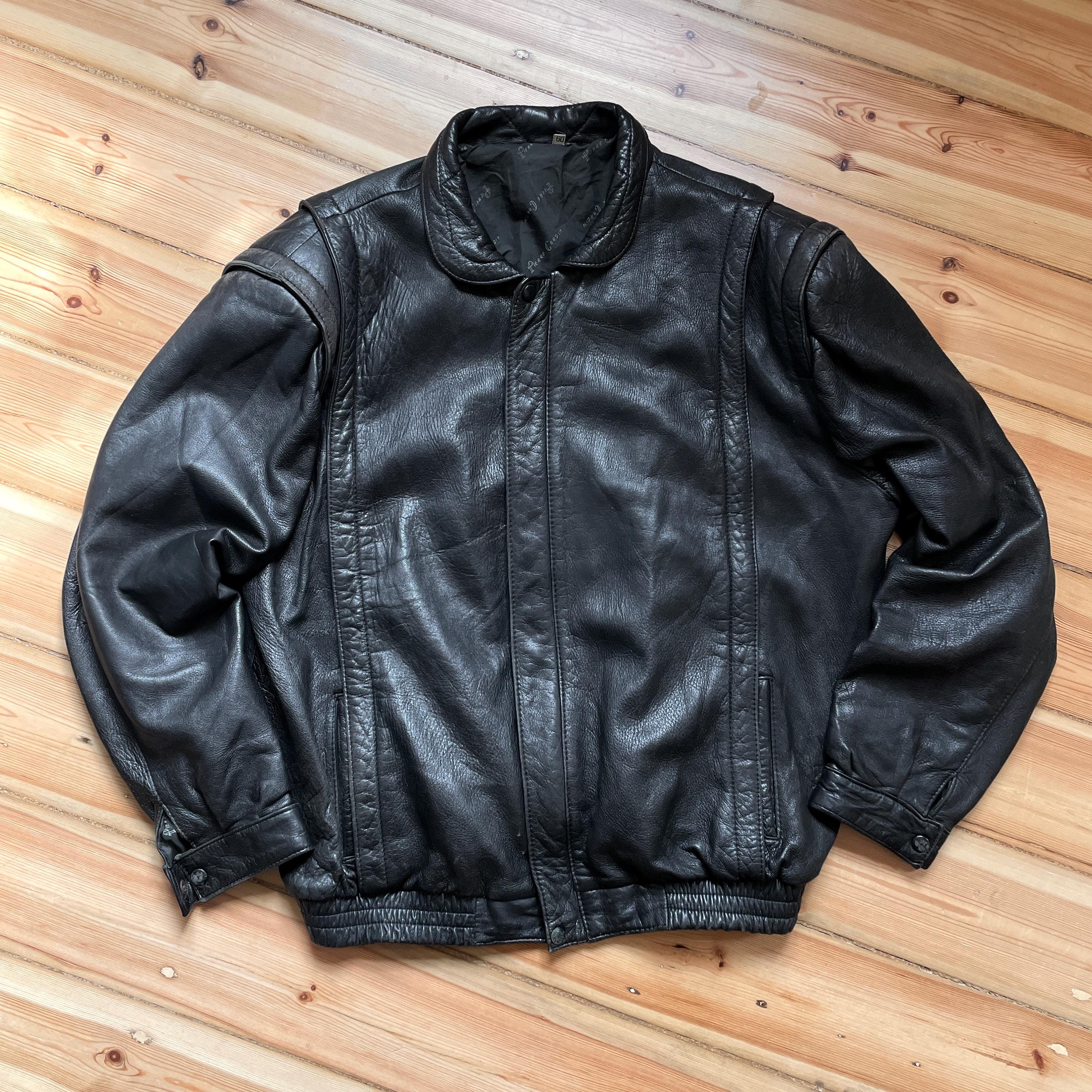 Vintage Pierre Cardin Leather Jacket - Etsy