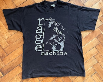 Vintage 90s Rage Against the Machine Band Tee - Giant Tag - Etsy