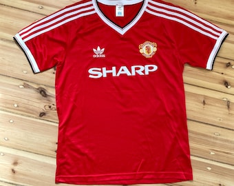 Camiseta retro Adidas Originals del Manchester United / Robson #7 / Hecha en Inglaterra (2016)