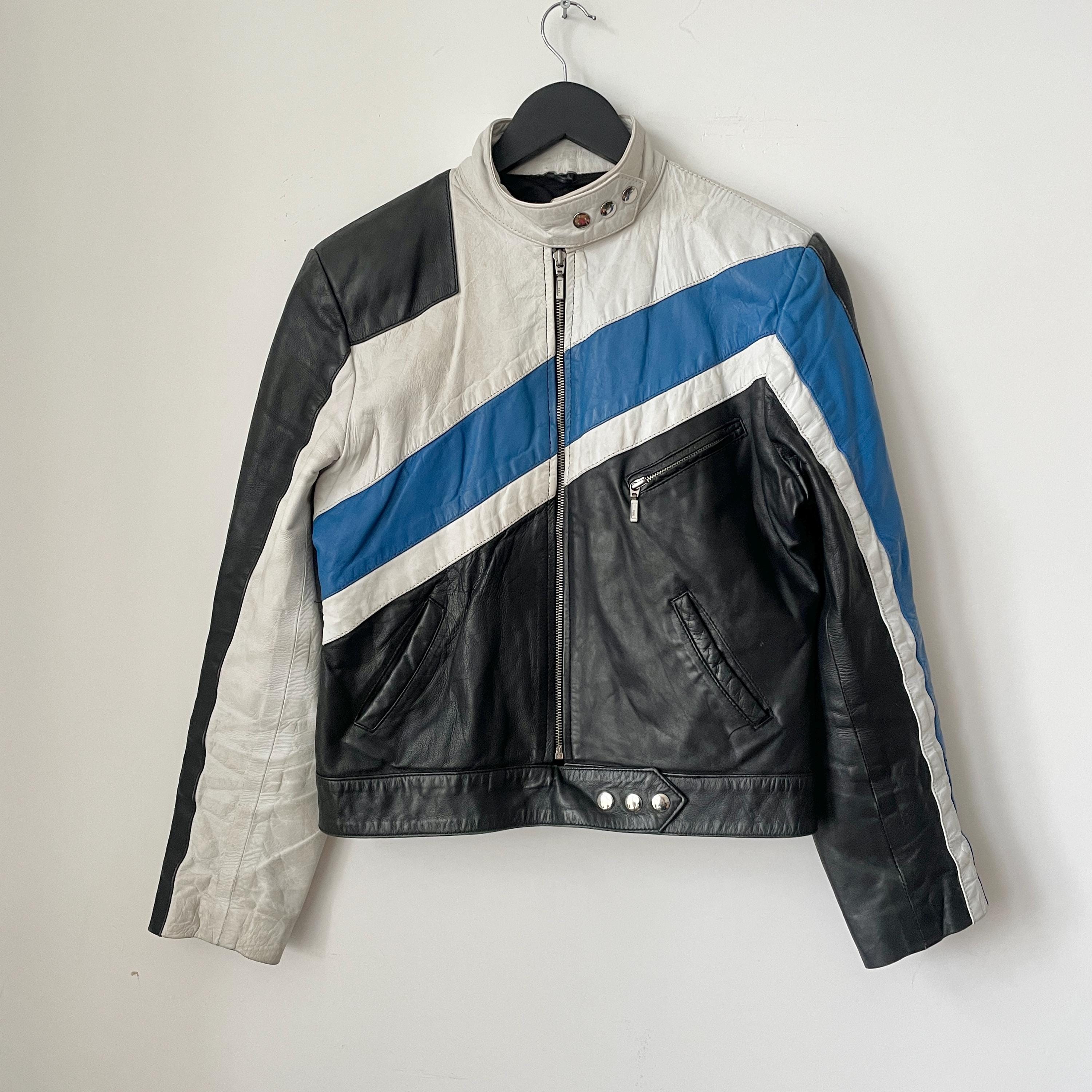 Y2k Leather Jacket - Etsy