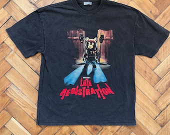 Ye Late Registration Kanye West Tour Tee Size L Men Black - Etsy