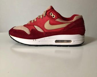Nike Air Max 1 Retro Curry Pack (Red) Rare model 908366-600