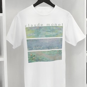 Claude Monet Water Lilies Tee - Art Lover Gift - Stylish Casual Fashion Top