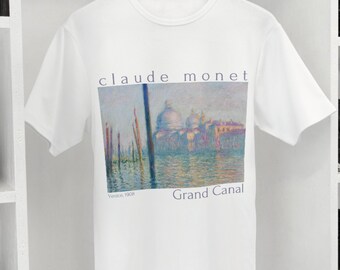 Claude Monet Grand Canal T-Shirt - Soft Feel & Seamless Design | Perfect for Art Lovers
