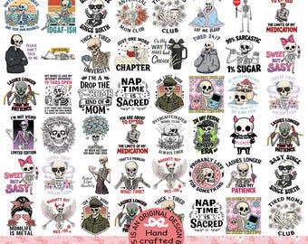 Rolig sarkastisk bunt png, roliga citat png, mental hälsa png, rolig skelett png, sarkastiska sublimeringsdesigner, ångest-t-shirtdesign