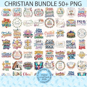 Christian Bundle 50+ Png, Jesus Png, Faith Cross Png, Scripeture Png, Bible Verse Png, Psalm Png, Religious Png, Christian Png,Png For Shirt