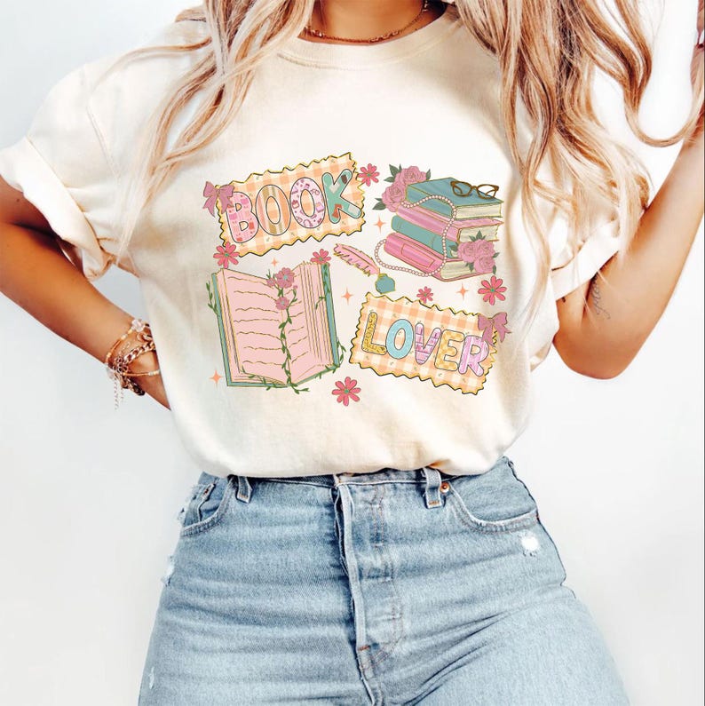 Retro Book Lover PNG, Funny Bookish Png, Cozy Reading Aesthetic ...