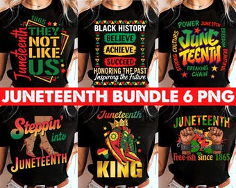 Juneteenth Bundle Png, Juneteenth 1865 Png, Black History Png, Free-ish Png, They Not Like Us Png, Black Freedom Png, Juneteenth Celebrate