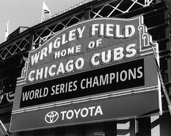 Wrigley Field Sign - Etsy