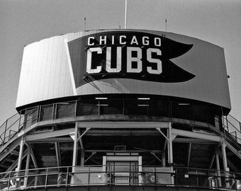 Matted Wrigley Field Bleacher Sign in Chicago