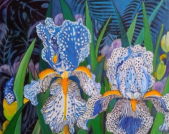 Moody Blues. Iris moteado inusual