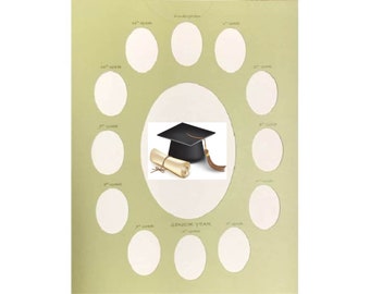 School Days Photo Mat - SAGE GREEN Photo Mat - This has a tiny blue dot imperfection on it. See Photo Above