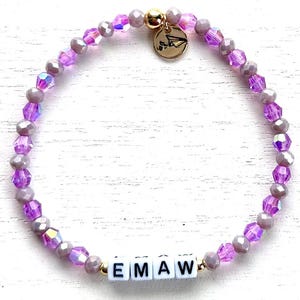 Word Bracelet, Friendship Bracelet, Jewelry, Beaded Bracelet, Kansas State, K State