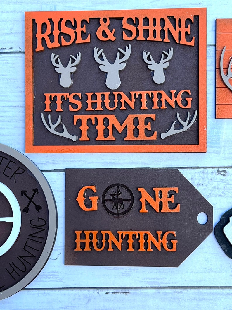 Fall Tiered Tray Decor, Deer Hunting Decor Etsy