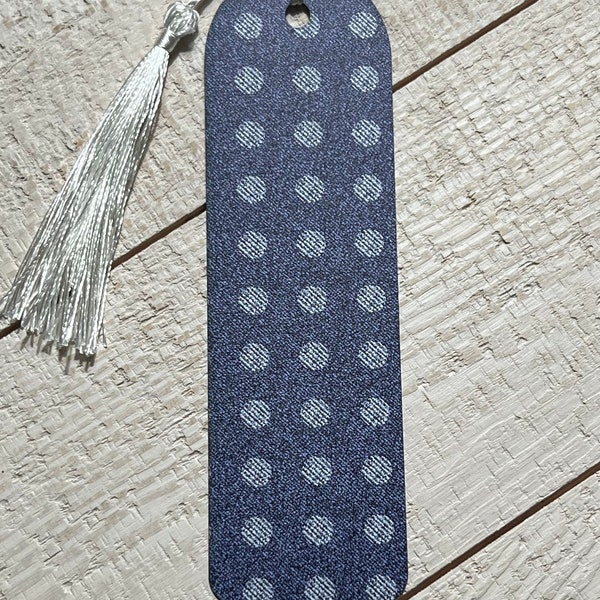 Denim Polka Dots Bookmark