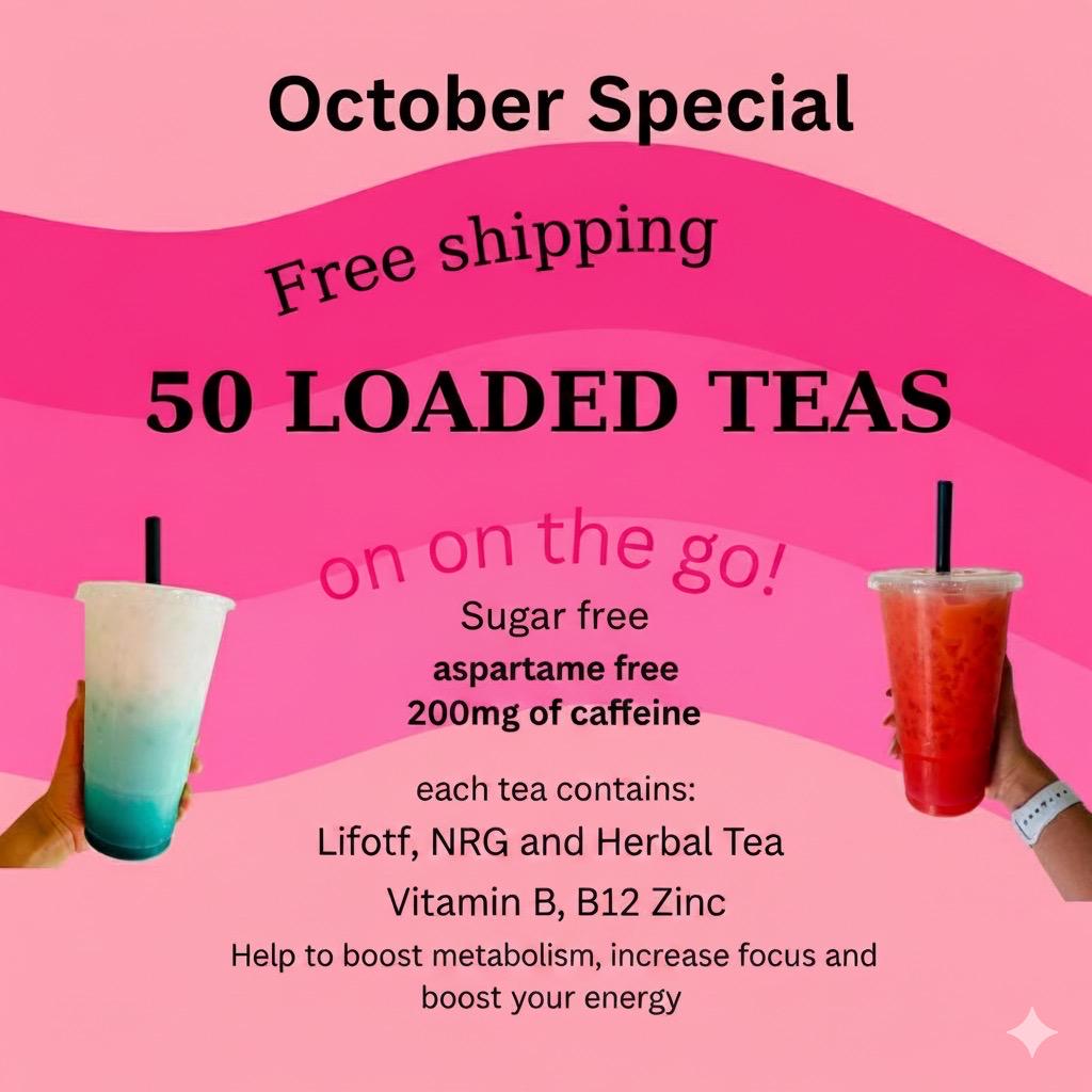 50 Loaded Teas: 200mg Caffeine, Sugar & Aspartame Free - Etsy