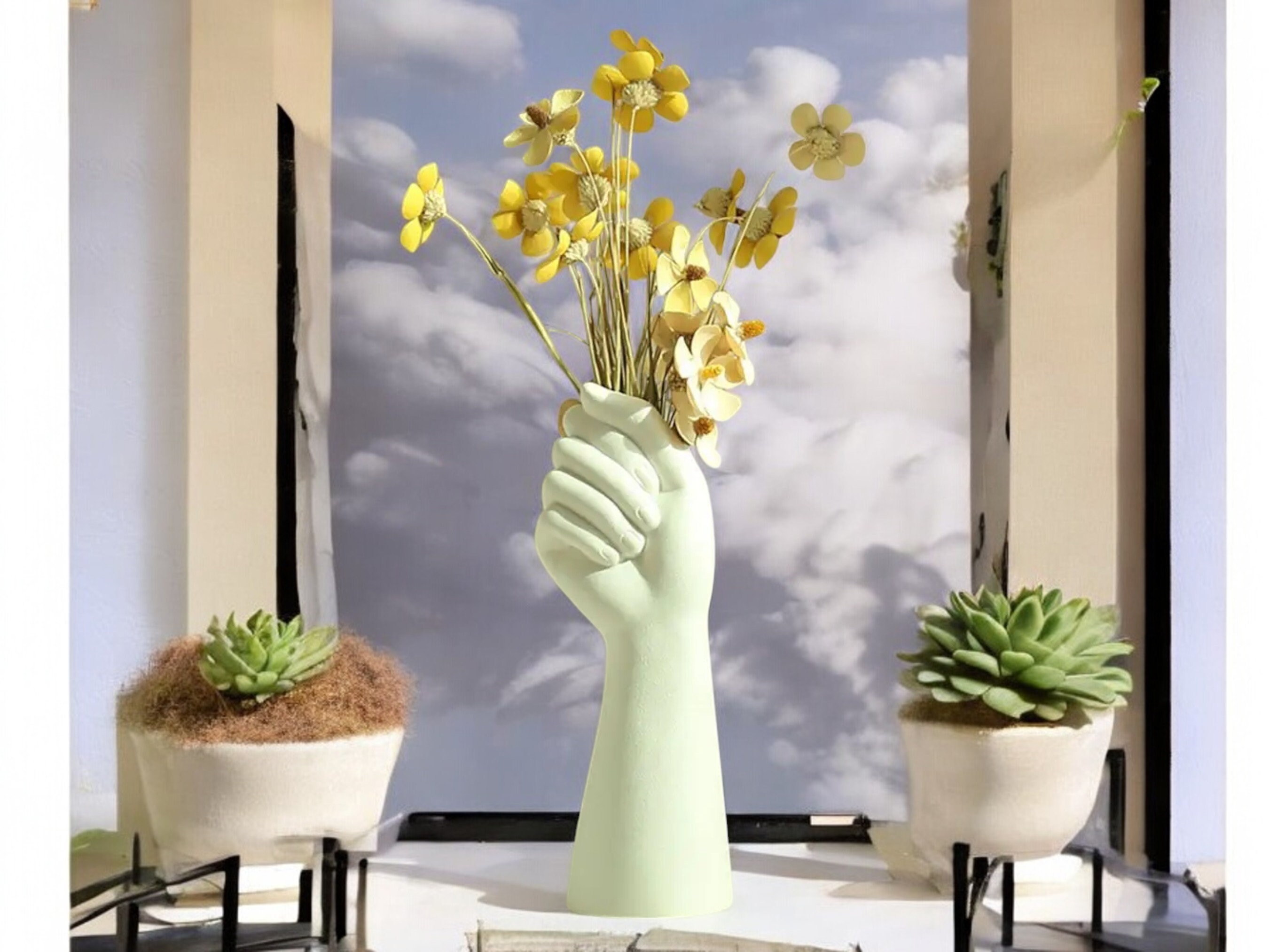 Hand shaped vase - Etsy 日本