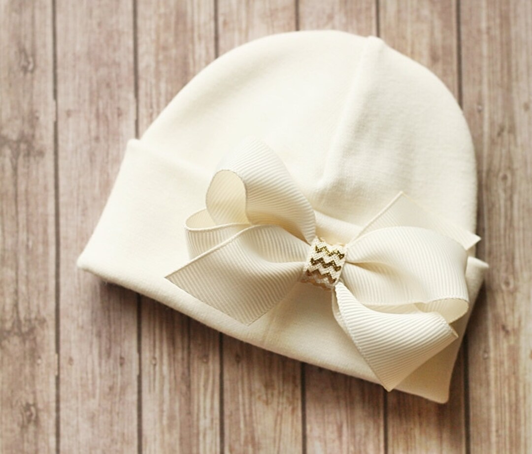 Cotton Stretch Baby Hat, Guaranteed Fit, Micro Preemie Hat, Rounded Top