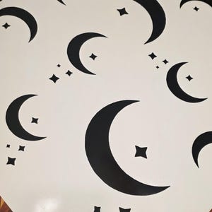 Crescent Moon Car Window Decals | Truck Vinyl Sticker | Moon Light Car Sticker | Summer, Fall Window Decorations | Custom Handmade Vinyl |