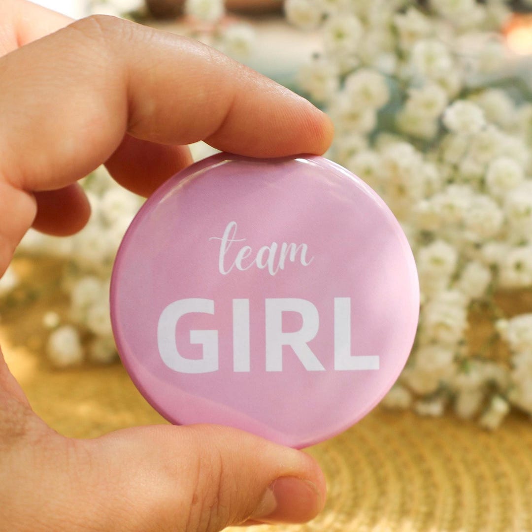 Team Girl Raffle Team Boy & Team Girl Pins – Gender Reveal Party Game Baby Shower Favors ...