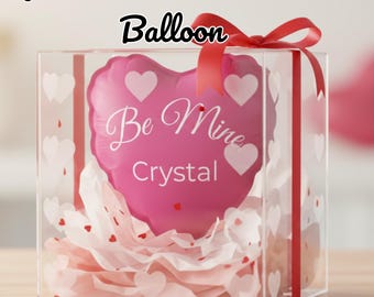 Personalized Conversation Heart Balloon – Custom Valentine's Gift