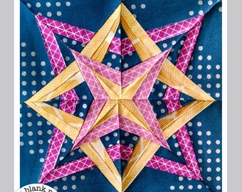 Star Gazing Complete #227, 5 Patterns in 4 Sizes: 6 inch 12 inch 18 inch 24 inch, Paper Piecing Quilt Pattern PDF, Kaleidoscope Medallion