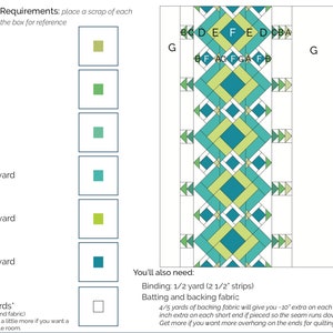 River Pond 102, Easy Quilt Pattern, Quilt Pattern PDF, Geometric Quilt Pattern, Modern Quilt Pattern image 4