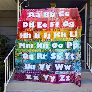 NEW! My ABC&#39;s: Letters 6 inch #214, Uppercase and Lowercase Foundation Paper Piecing Alphabet Quilt Pattern