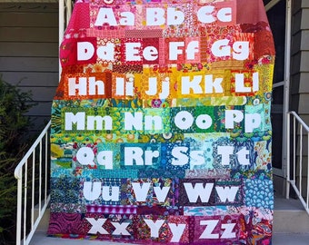 NEW! My ABC's: Letters 6 inch #214, Uppercase and Lowercase Foundation Paper Piecing Alphabet Quilt Pattern